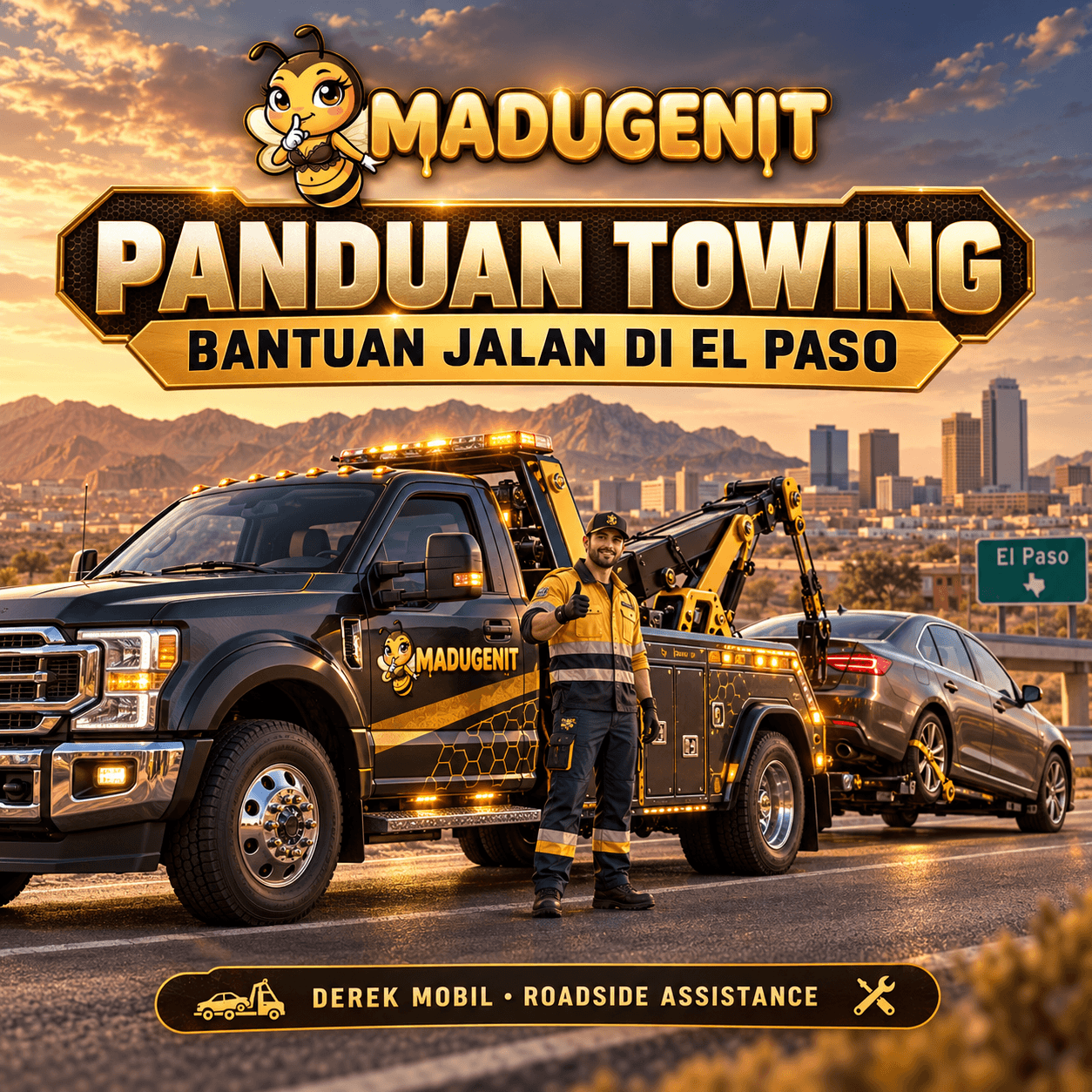 MADUGENIT — Panduan Towing dan Bantuan Jalan di El Paso